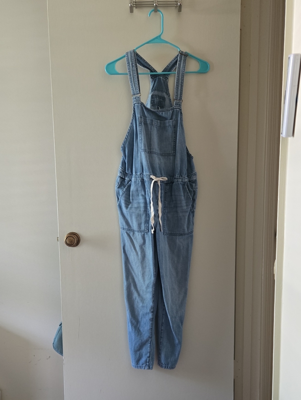 LOFT Light Blue Denim Overalls XS